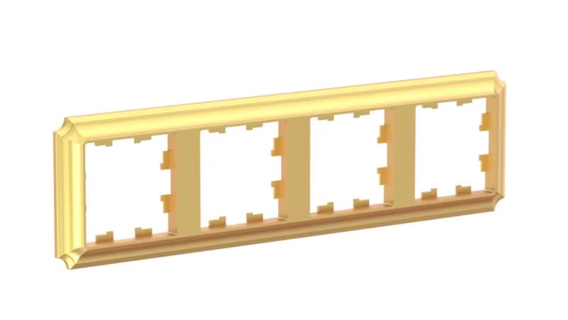 Рамка четверная Schneider Atlasdesign Antique, универсальная, терракотта