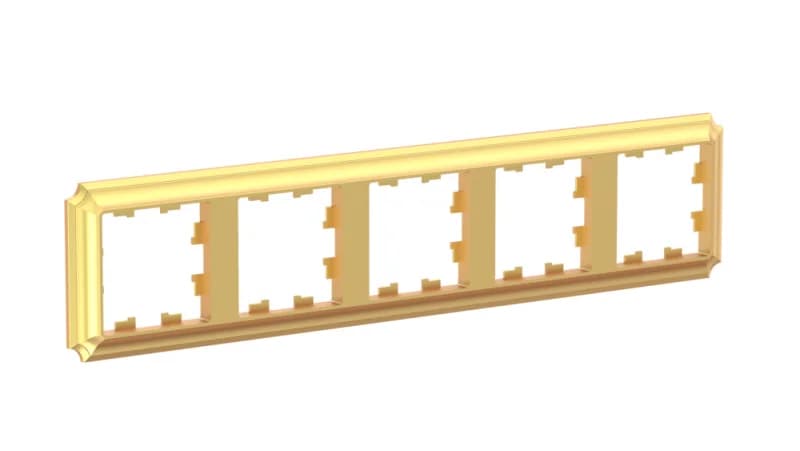 Рамка пятерная Schneider Atlasdesign Antique, универсальная, терракотта