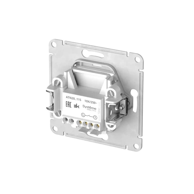 Выключатель одноклавишный Schneider Atlasdesign ART 10А, быстрозажим. клем., белый