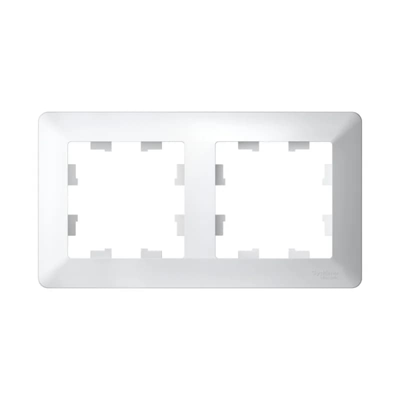 Рамка двойная Schneider AtlasDesign AIR, универсальная, белый-дымчатый белый