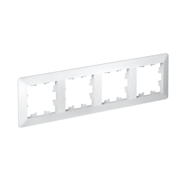 Рамка четверная Schneider AtlasDesign AIR, универсальная, белый-дымчатый белый