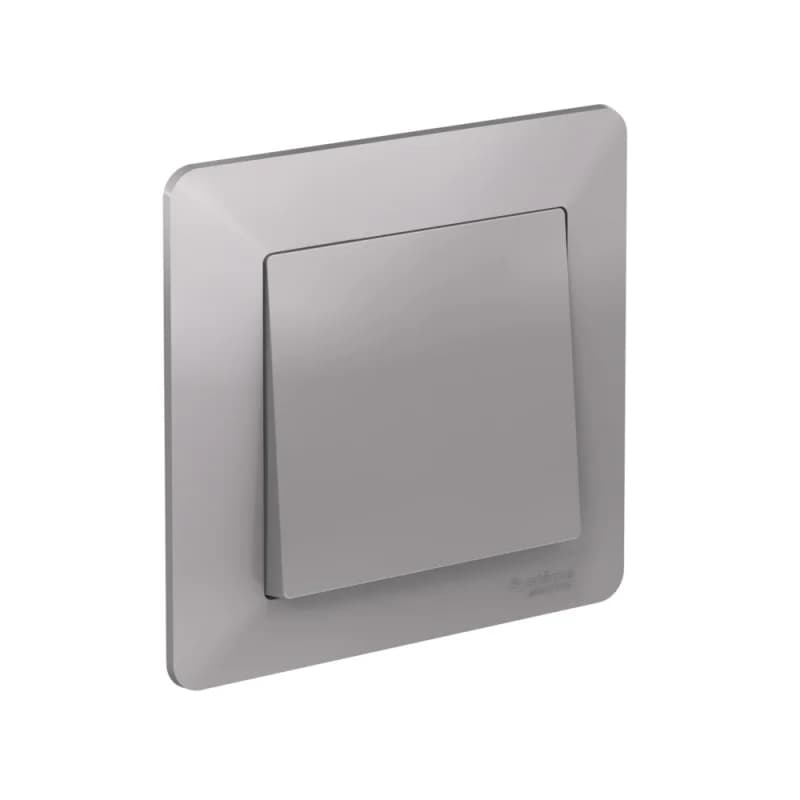 Рамка одинарная Schneider AtlasDesign AIR, алюминий-дымчатый черный