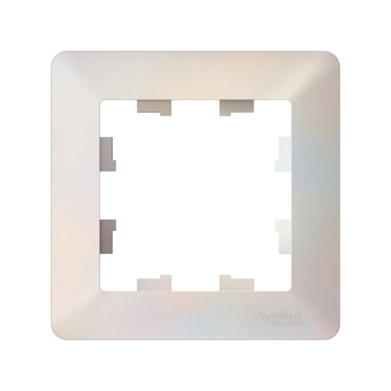 Рамка одинарная Schneider AtlasDesign AIR, жемчуг-дымчатый белый