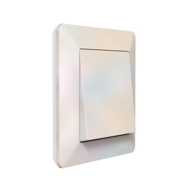 Рамка одинарная Schneider AtlasDesign AIR, жемчуг-дымчатый белый