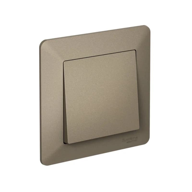 Рамка одинарная Schneider AtlasDesign AIR, шампань-дымчатый черный