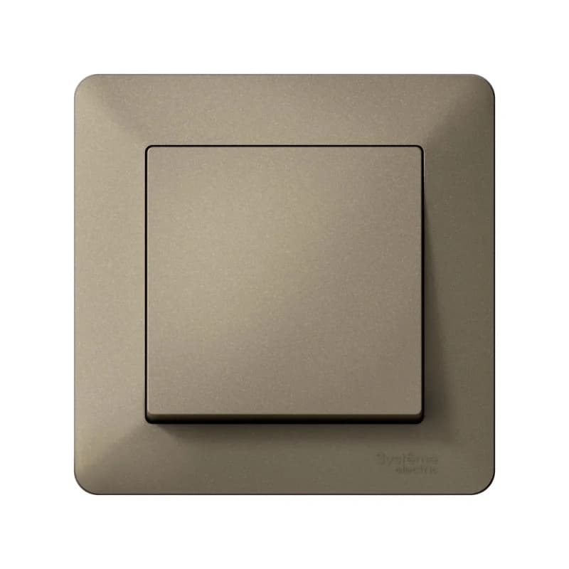 Рамка одинарная Schneider AtlasDesign AIR, шампань-дымчатый черный