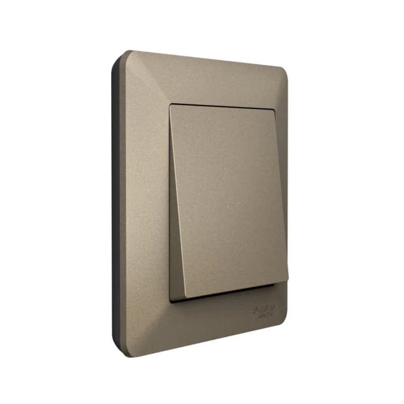 Рамка одинарная Schneider AtlasDesign AIR, шампань-дымчатый черный