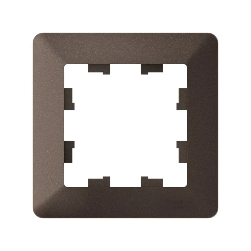 Рамка одинарная Schneider AtlasDesign AIR, мокко-дымчатый черный