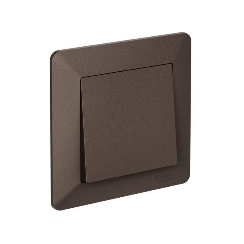 Рамка одинарная Schneider AtlasDesign AIR, мокко-дымчатый черный