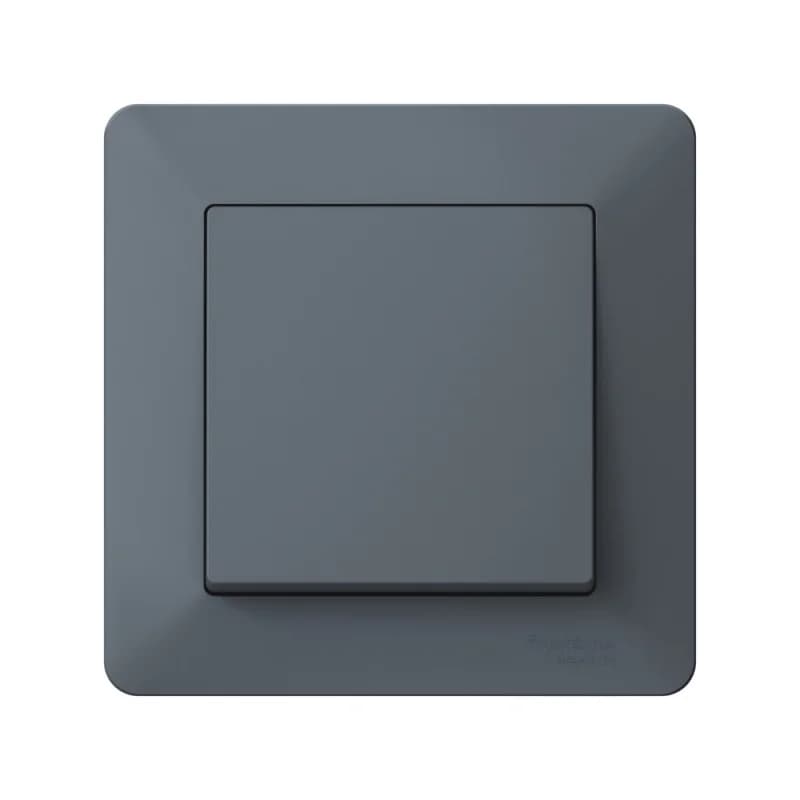 Рамка одинарная Schneider AtlasDesign AIR, грифель-дымчатый черный