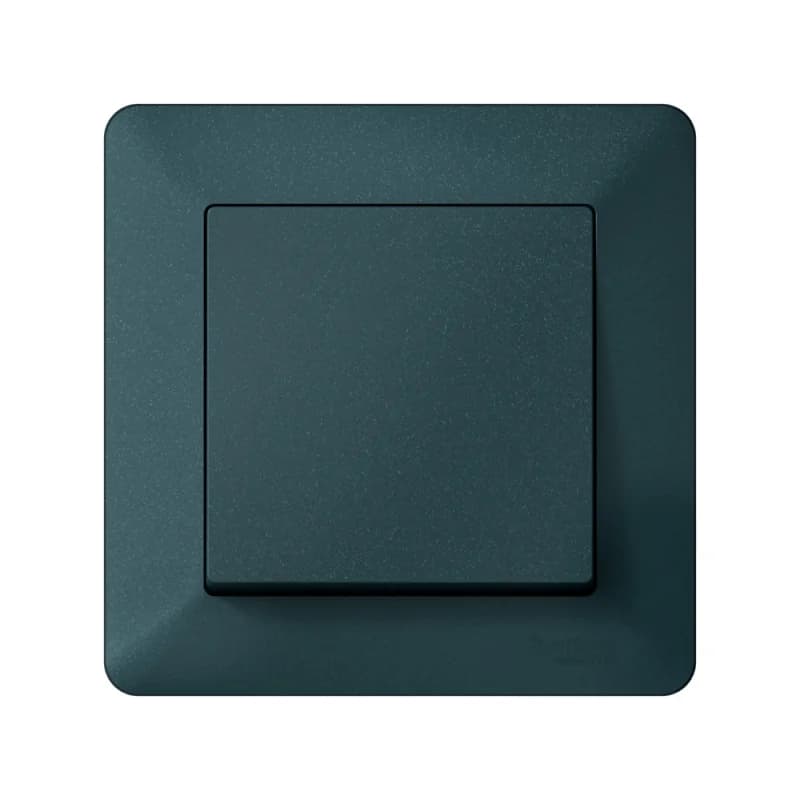 Рамка одинарная Schneider AtlasDesign AIR, изумруд-дымчатый черный