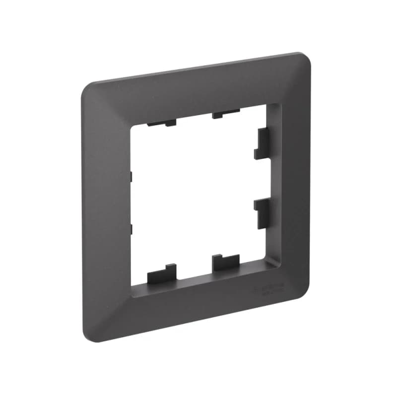 Рамка одинарная Schneider AtlasDesign AIR, белый-дымчатый белый, базальт