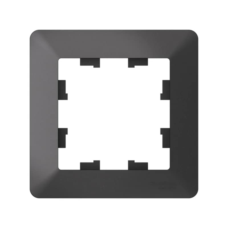 Рамка одинарная Schneider AtlasDesign AIR, белый-дымчатый белый, базальт