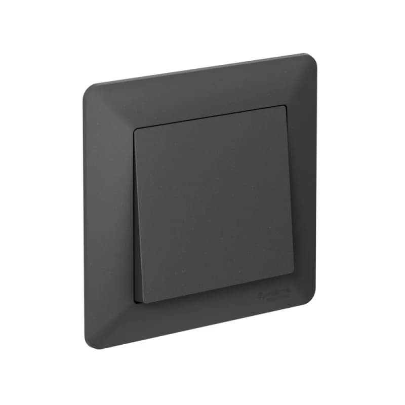 Рамка одинарная Schneider AtlasDesign AIR, белый-дымчатый белый, базальт