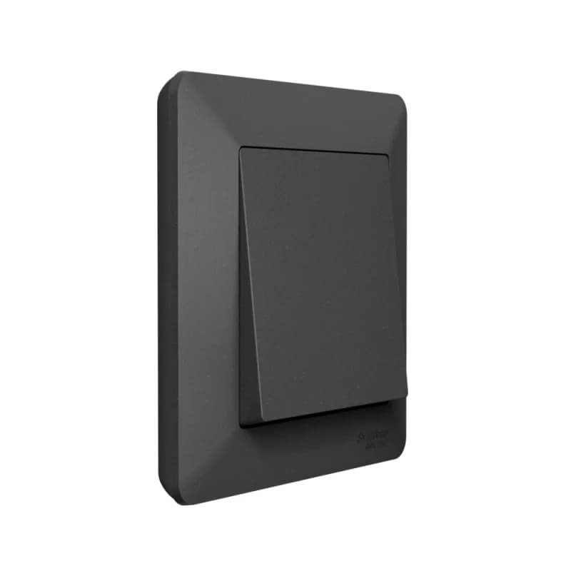 Рамка одинарная Schneider AtlasDesign AIR, белый-дымчатый белый, базальт