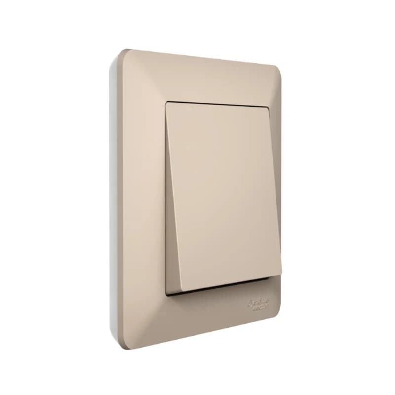 Рамка одинарная Schneider AtlasDesign AIR, белый-дымчатый белый, песочный