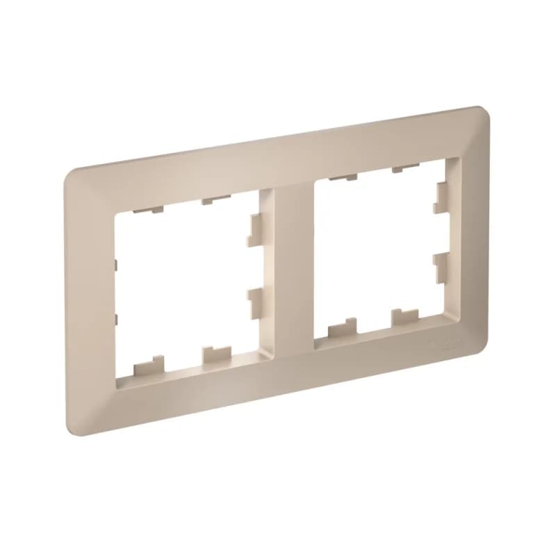 Рамка двойная Schneider AtlasDesign AIR, универсальная, белый-дымчатый белый, песочный