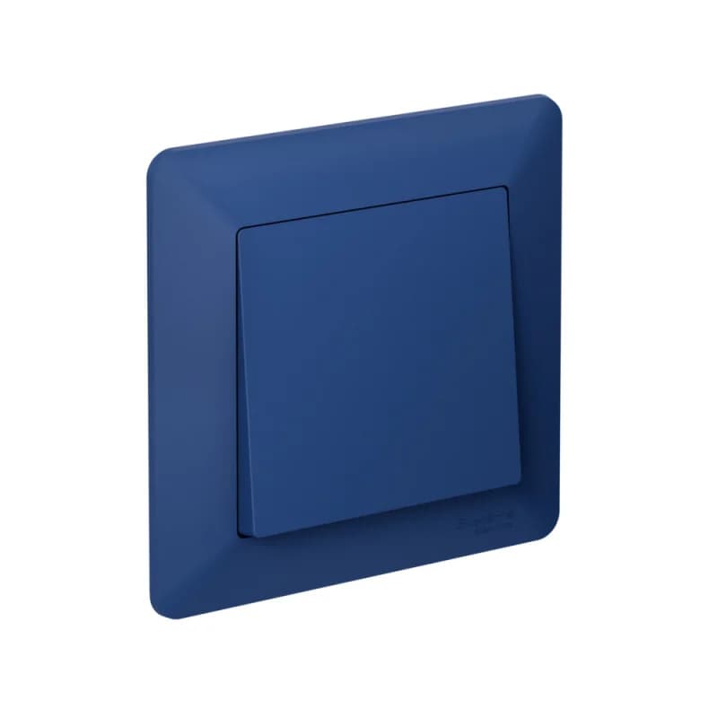 Рамка одинарная Schneider AtlasDesign AIR, белый-дымчатый белый, аквамарин