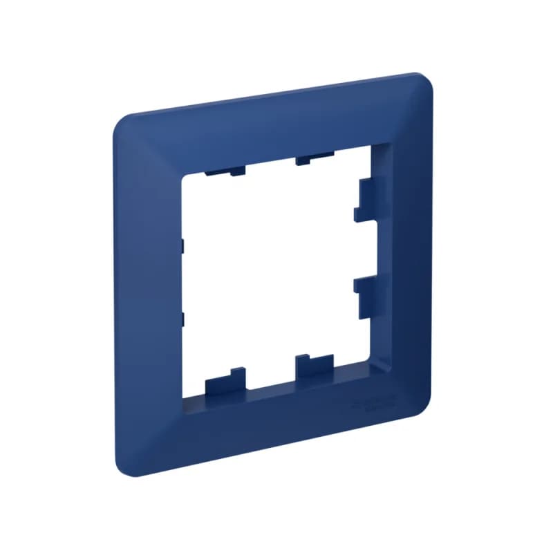 Рамка одинарная Schneider AtlasDesign AIR, белый-дымчатый белый, аквамарин