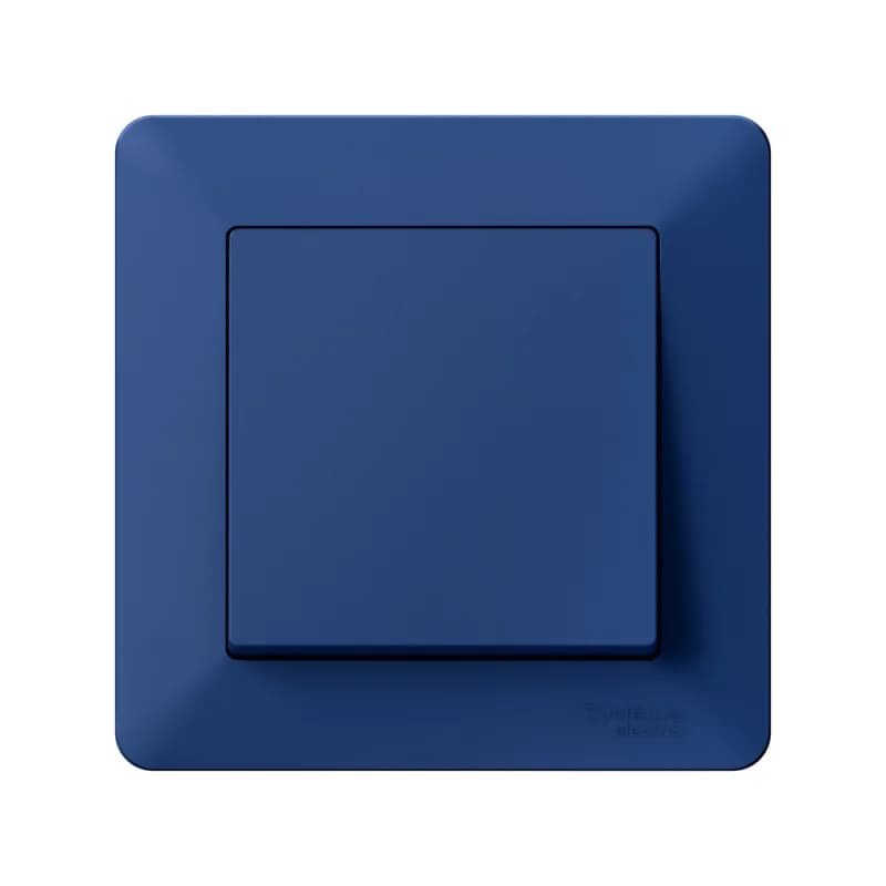 Рамка одинарная Schneider AtlasDesign AIR, белый-дымчатый белый, аквамарин