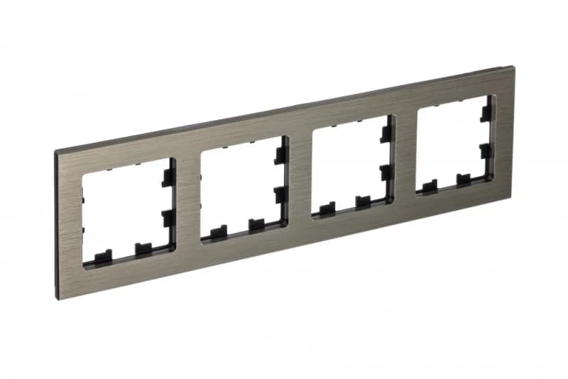 Рамка четверная Atlasdesign Nature, латунь металл