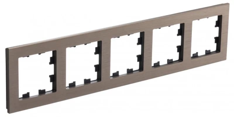 Рамка пятерная Atlasdesign Nature, латунь металл