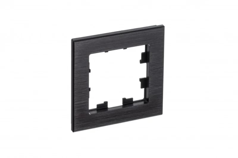 Рамка одинарная Atlasdesign Nature, оникс металл