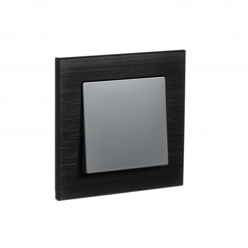 Рамка одинарная Atlasdesign Nature, оникс металл