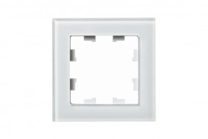 Рамка одинарная Atlasdesign Nature, белое стекло