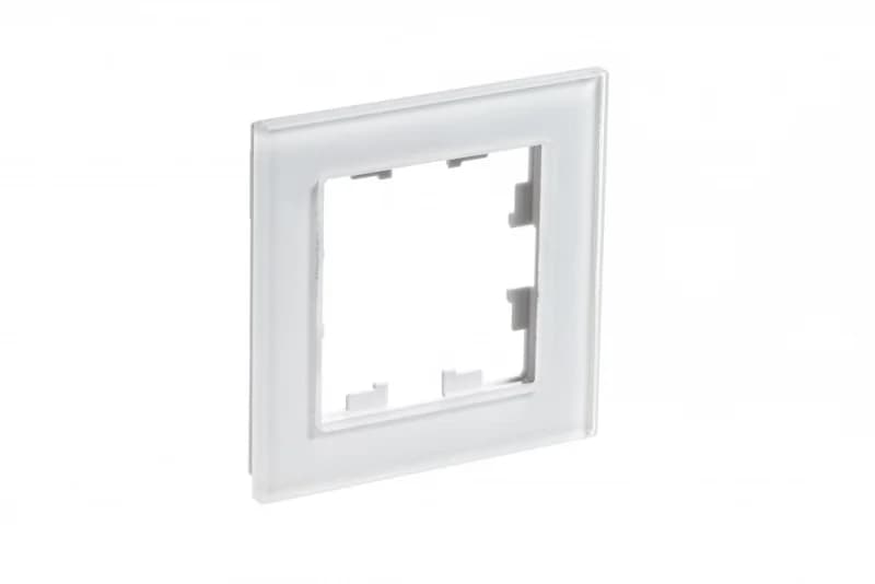 Рамка одинарная Atlasdesign Nature, белое стекло