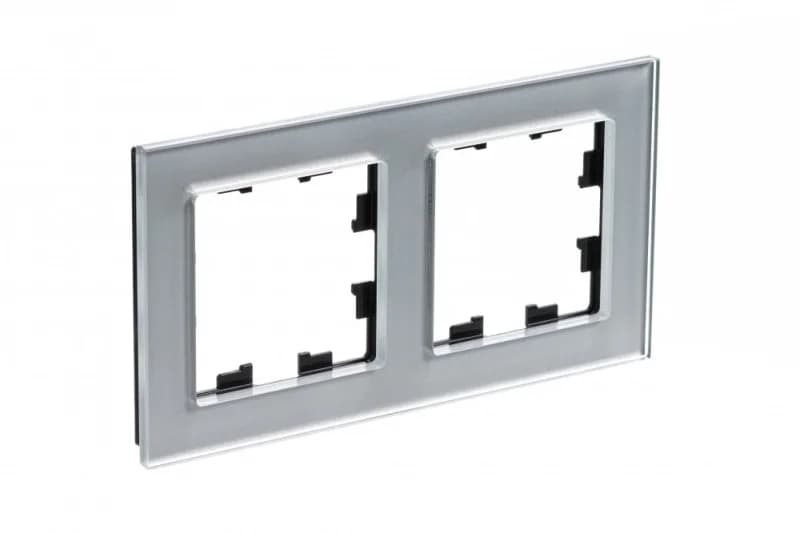 Рамка двойная Atlasdesign Nature, алюминий стекло