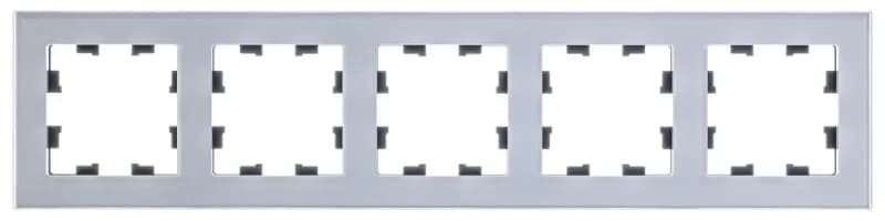 Рамка пятерная Atlasdesign Nature, алюминий стекло