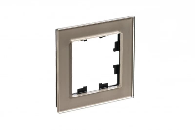 Рамка одинарная Atlasdesign Nature, шампань стекло