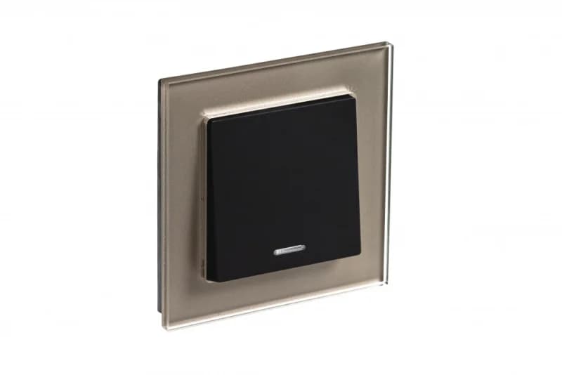 Рамка одинарная Atlasdesign Nature, шампань стекло