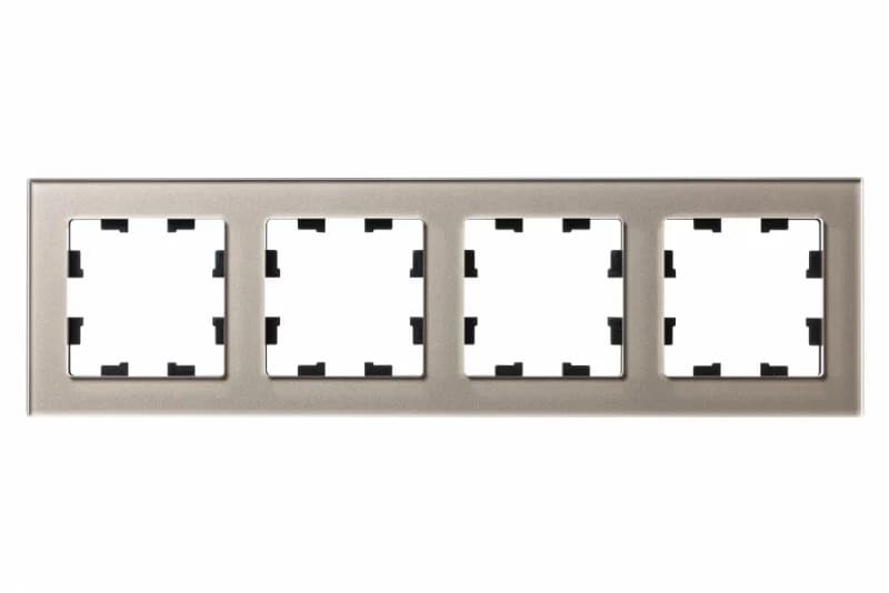 Рамка четверная Atlasdesign Nature, шампань стекло