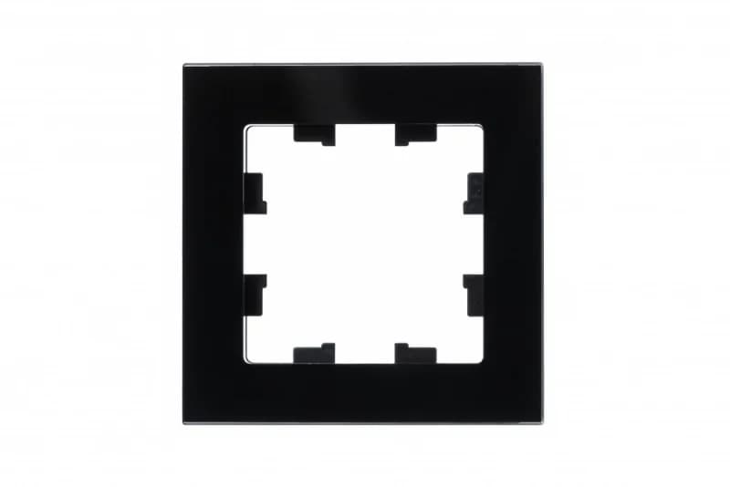 Рамка одинарная Atlasdesign Nature, черное стекло