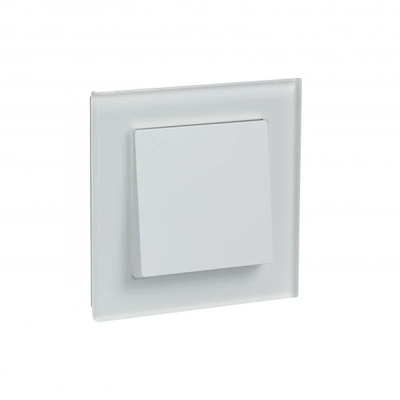 Рамка одинарная Atlasdesign Nature, матовое белое стекло