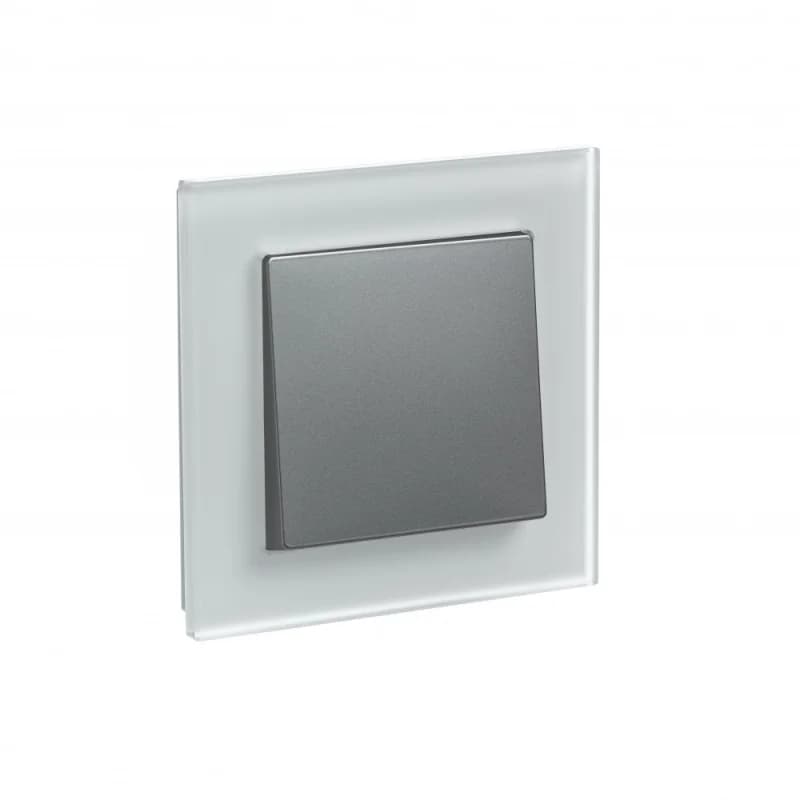 Рамка одинарная Atlasdesign Nature, матовое белое стекло