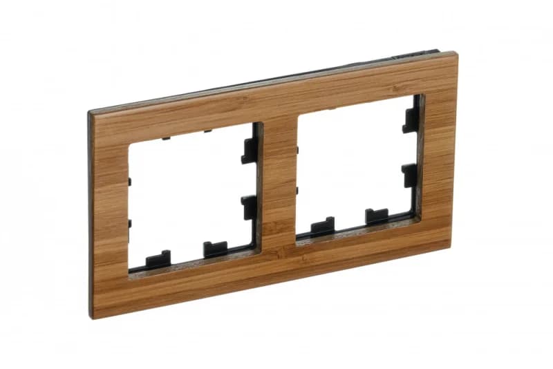 Рамка двойная Atlasdesign Nature, дерево бамбук