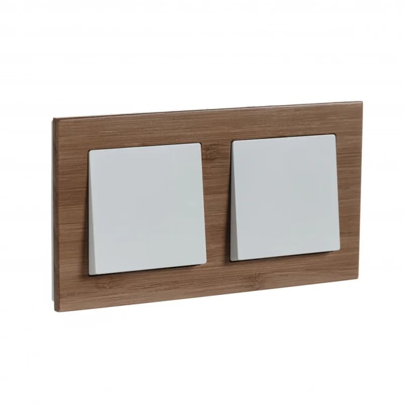 Рамка двойная Atlasdesign Nature, дерево бамбук