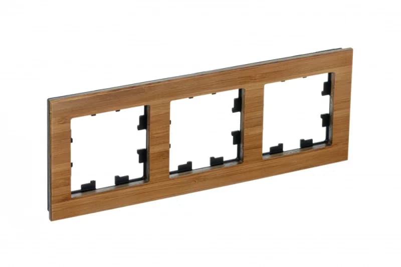 Рамка тройная Atlasdesign Nature, дерево бамбук