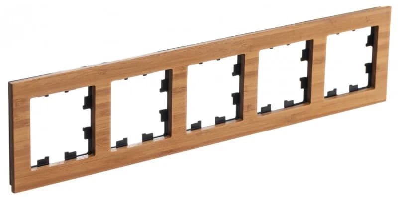 Рамка пятерная Atlasdesign Nature, дерево бамбук