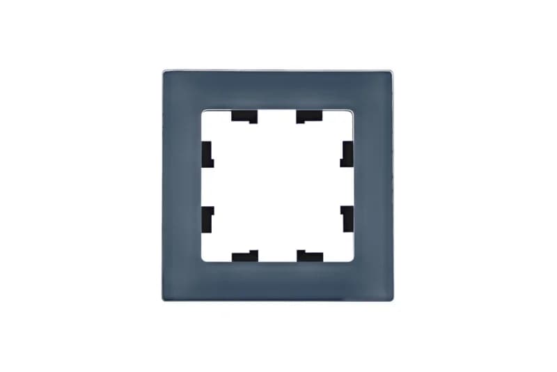 Рамка одинарная Atlasdesign Nature, натуральное стекло грифель