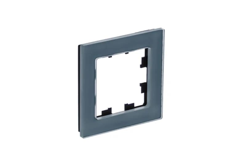 Рамка одинарная Atlasdesign Nature, натуральное стекло грифель