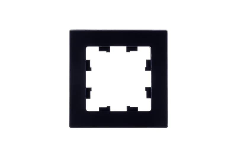 Рамка одинарная Atlasdesign Nature, натуральное стекло черное