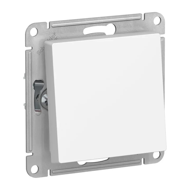 Выключатель одноклавишный проходной Schneider Atlasdesign 10А IP44, белый