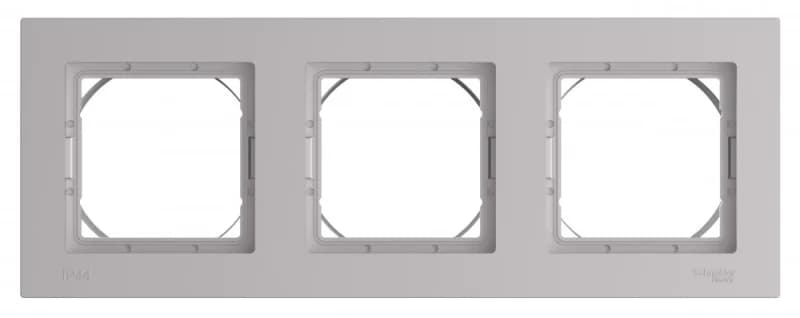 Рамка тройная IP44 Atlasdesign, алюминий