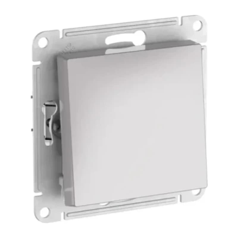 Выключатель одноклавишный проходной Schneider Atlasdesign 10А IP44, быстрозажим. клем., алюминий