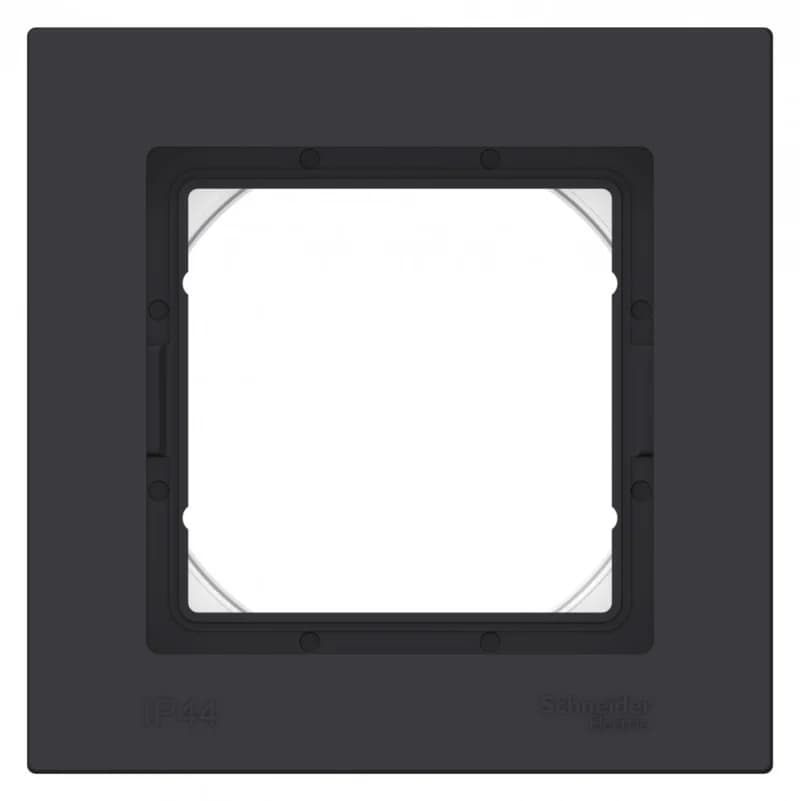 Рамка одинарная IP44 Atlasdesign, карбон