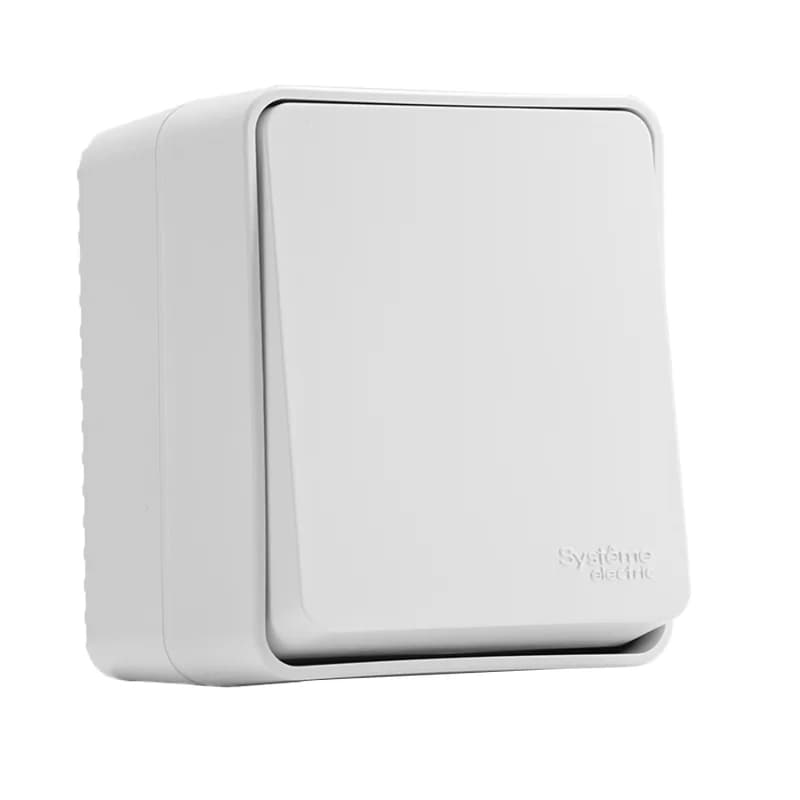 Выключатель 1-клавишный накладной 10А IP54 Schneider AtlasDesign Profi54 белый